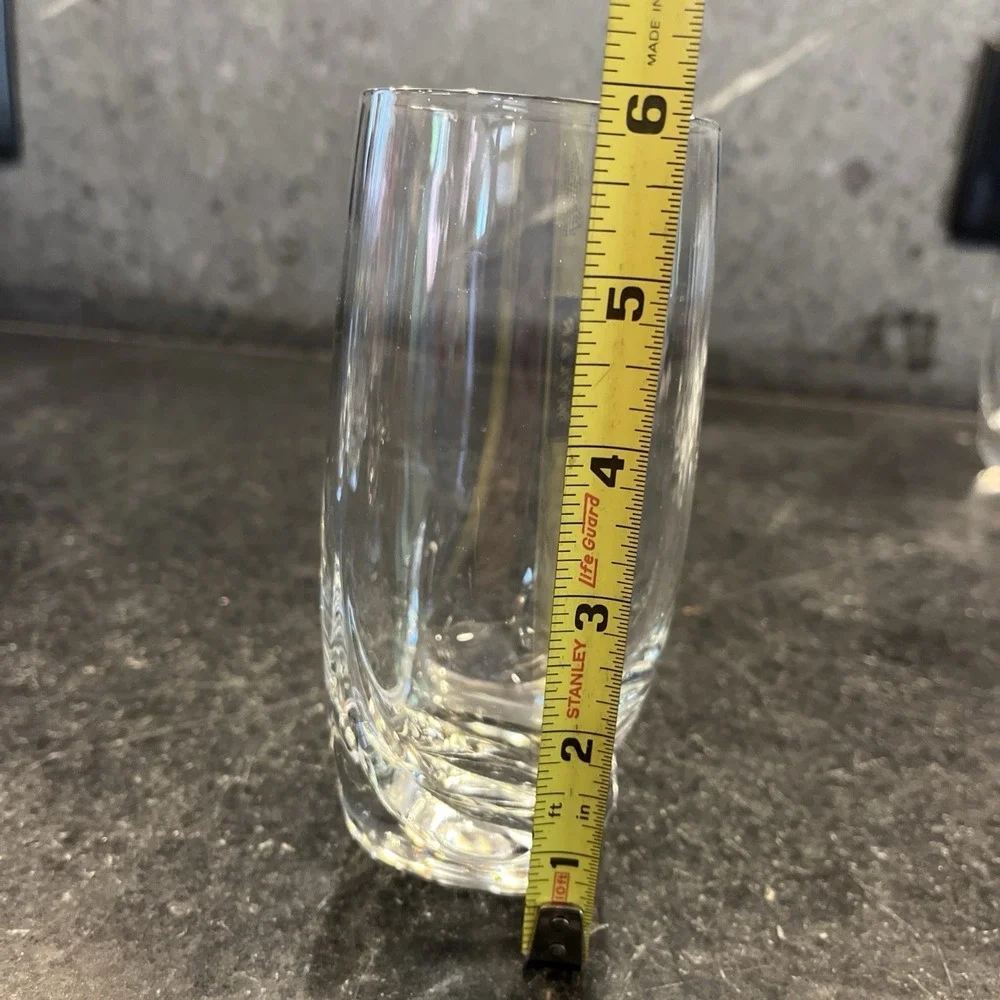 Luigi Bormioli Crystal Ravel Pattern Highball Tumbler 5 7/8
